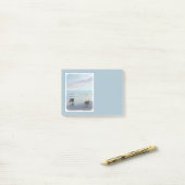 Keeshonds in de Seashore-schilderkunst Post-it® Notes (Op bureau)