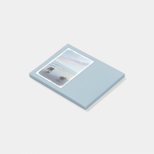 Keeshonds in de Seashore-schilderkunst Post-it® Notes (Schuin)