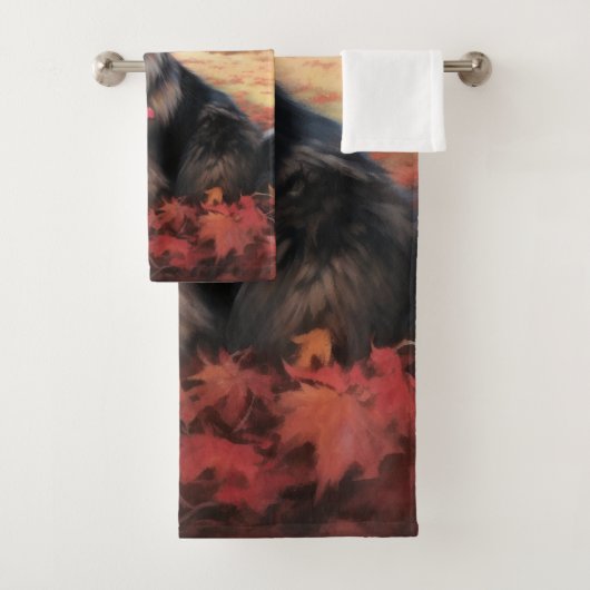 Keeshony en automne Leaves Fall Inspire (En situation)