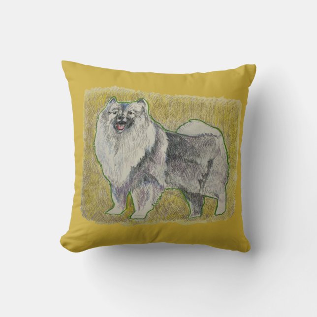 KeeshoundThrow Pillow Kussen (Voorkant)