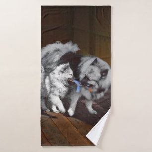 Keespap Playtime schilderen - Cute Original Dog Ar Bad Handdoek