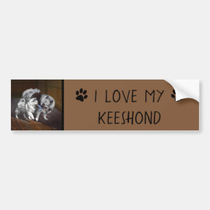 Keespap Playtime schilderen - Cute Original Dog Ar Bumpersticker