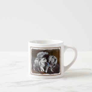 Keespap Playtime schilderen - Cute Original Dog Ar Espresso Kop