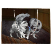 Keespap Playtime schilderen - Cute Original Dog Ar Groot Cadeauzakje (Achterkant)