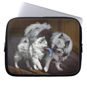 Keespap Playtime schilderen - Cute Original Dog Ar Laptop Sleeve