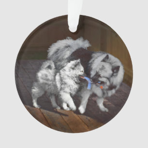Keespap Playtime schilderen - Cute Original Dog Ar Ornament