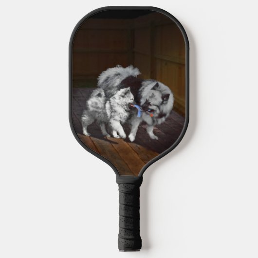 Keespap Playtime schilderen - Cute Original Dog Ar Pickleball Paddle (Voorkant)