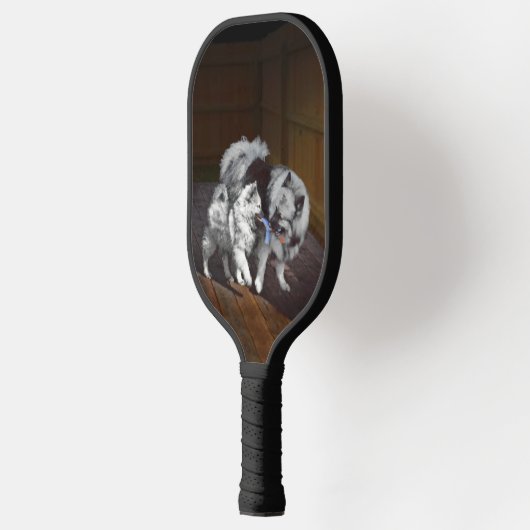 Keespap Playtime schilderen - Cute Original Dog Ar Pickleball Paddle (Links)