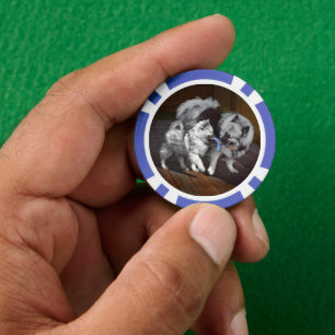 Keespap Playtime schilderen - Cute Original Dog Ar Poker Chips
