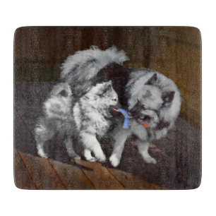 Keespap Playtime schilderen - Cute Original Dog Ar Snijplank