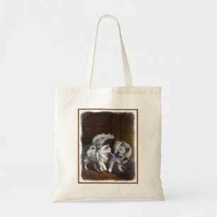 Keespap Playtime schilderen - Cute Original Dog Ar Tote Bag