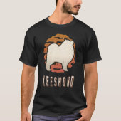 Keespap Retro Classic Dog Sunset T-shirt (Voorkant)