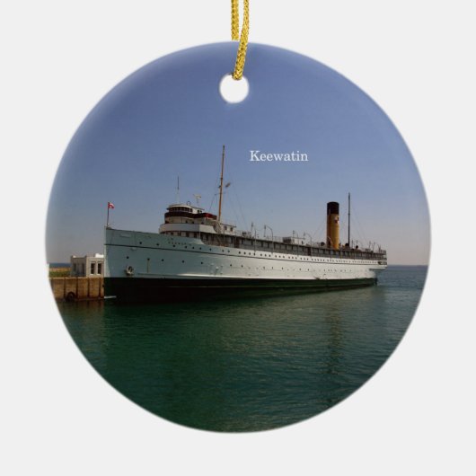 Keewatin-sierplant Keramisch Ornament (Voorkant)