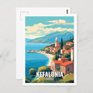 Kefalonia Griekenland Beroemde reisplekken Briefkaart