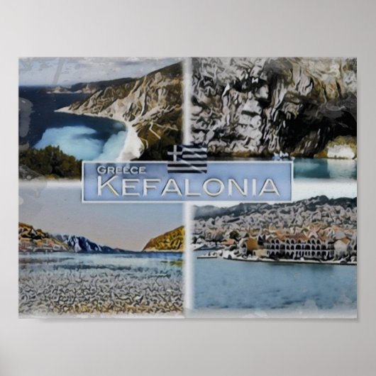 Kefalonia - Griekenland - Poster (Voorkant)