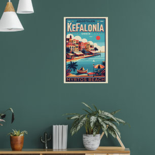  Kefalonia Griekenland Reissouvenirs Poster