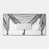 Keffiyeh Écharpe palestinienne tissu traditionnel (Clavier et souris)