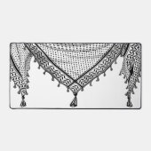 Keffiyeh Écharpe palestinienne tissu traditionnel (Recto)