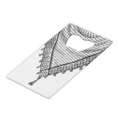 Keffiyeh Écharpe palestinienne tissu traditionnel (Dos Angle)