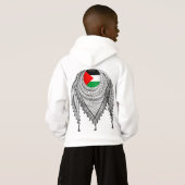 Keffiyeh Écharpe palestinienne tissu traditionnel (Dos entier)