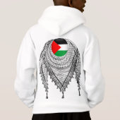 Keffiyeh Écharpe palestinienne tissu traditionnel (Dos)