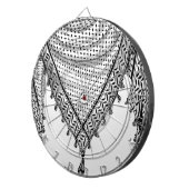 Keffiyeh Palestijnse sjaal Traditionele stof Dartbord (Voorkant Rechts)