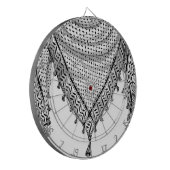 Keffiyeh Palestijnse sjaal Traditionele stof Dartbord (Voorkant Links)