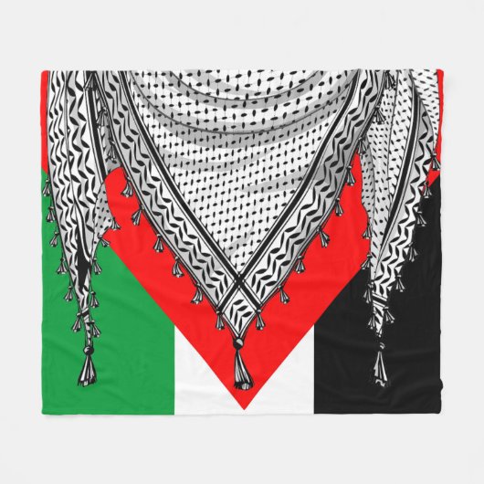 Keffiyeh Palestijnse sjaal Traditionele stof Fleece Deken (Voorkant (Horizontaal))