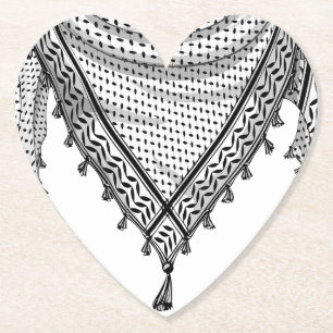 Keffiyeh Palestijnse sjaal Traditionele stof Kartonnen Onderzetters
