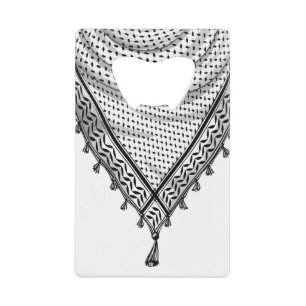 Keffiyeh Palestijnse sjaal Traditionele stof Kredietkaart Flessenopener