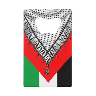 Keffiyeh Palestijnse sjaal Traditionele stof Kredietkaart Flessenopener