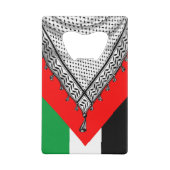 Keffiyeh Palestijnse sjaal Traditionele stof Kredietkaart Flessenopener (Achterkant)