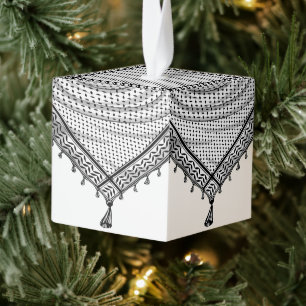 Keffiyeh Palestijnse sjaal Traditionele stof Kubus Ornament