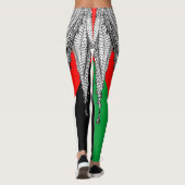 Keffiyeh Palestijnse sjaal Traditionele stof Leggings (Achterkant)