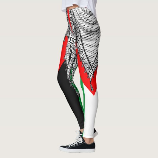 Keffiyeh Palestijnse sjaal Traditionele stof Leggings (Links)
