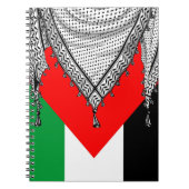 Keffiyeh Palestijnse sjaal Traditionele stof Notitieboek (Voorkant)