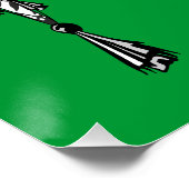 Keffiyeh Palestijnse sjaal Traditionele stof Perfect Poster (Hoek)