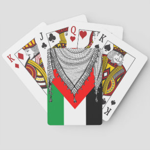 Keffiyeh Palestijnse sjaal Traditionele stof Pokerkaarten