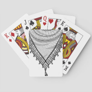 Keffiyeh Palestijnse sjaal Traditionele stof Pokerkaarten