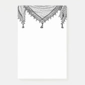 Keffiyeh Palestijnse sjaal Traditionele stof Post-it® Notes (Voorkant)