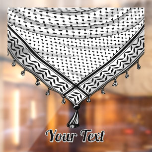 Keffiyeh Palestijnse sjaal Traditionele stof Raamsticker
