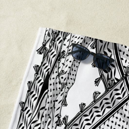 Keffiyeh Palestijnse sjaal Traditionele stof Strandlaken (In situ)