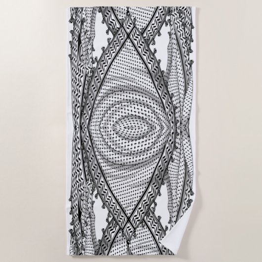 Keffiyeh Palestijnse sjaal Traditionele stof Strandlaken (Voorkant)