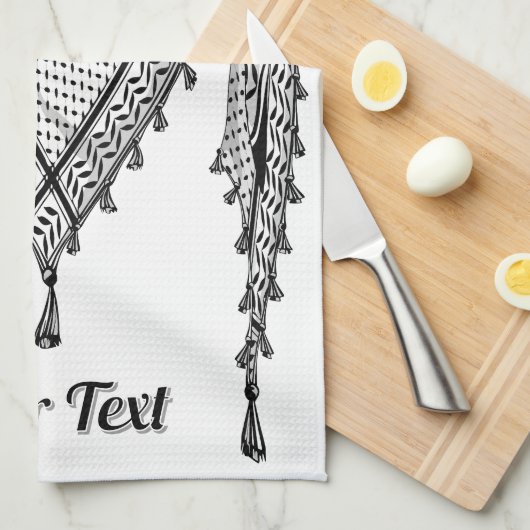 Keffiyeh Palestijnse sjaal Traditionele stof Theedoek (Quarter Fold)