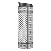 Keffiyeh Palestine Black Pattern Thermosbeker (Geroteerd rechts)