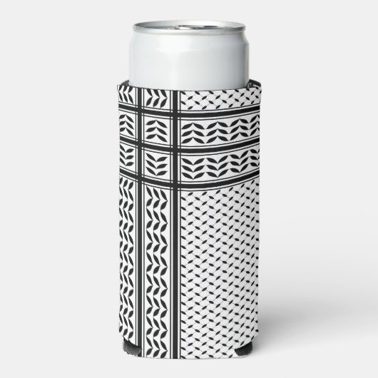 Keffiyeh Symbool van het Palestijnse Verzetspatroo (Seltzer Voorkant)