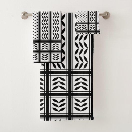 Keffiyeh Symbool van het Palestijnse Verzetspatroo Bad Handdoek (Insitu)