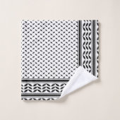 Keffiyeh Symbool van het Palestijnse Verzetspatroo Bad Handdoek (Wasdoekje)