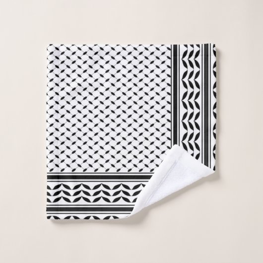 Keffiyeh Symbool van het Palestijnse Verzetspatroo Bad Handdoek (Wasdoekje)