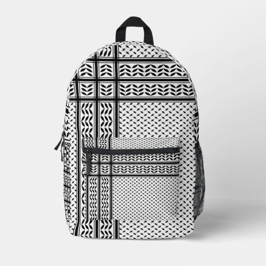 Keffiyeh Symbool van het Palestijnse Verzetspatroo Bedrukte Rugzak (Voorkant)